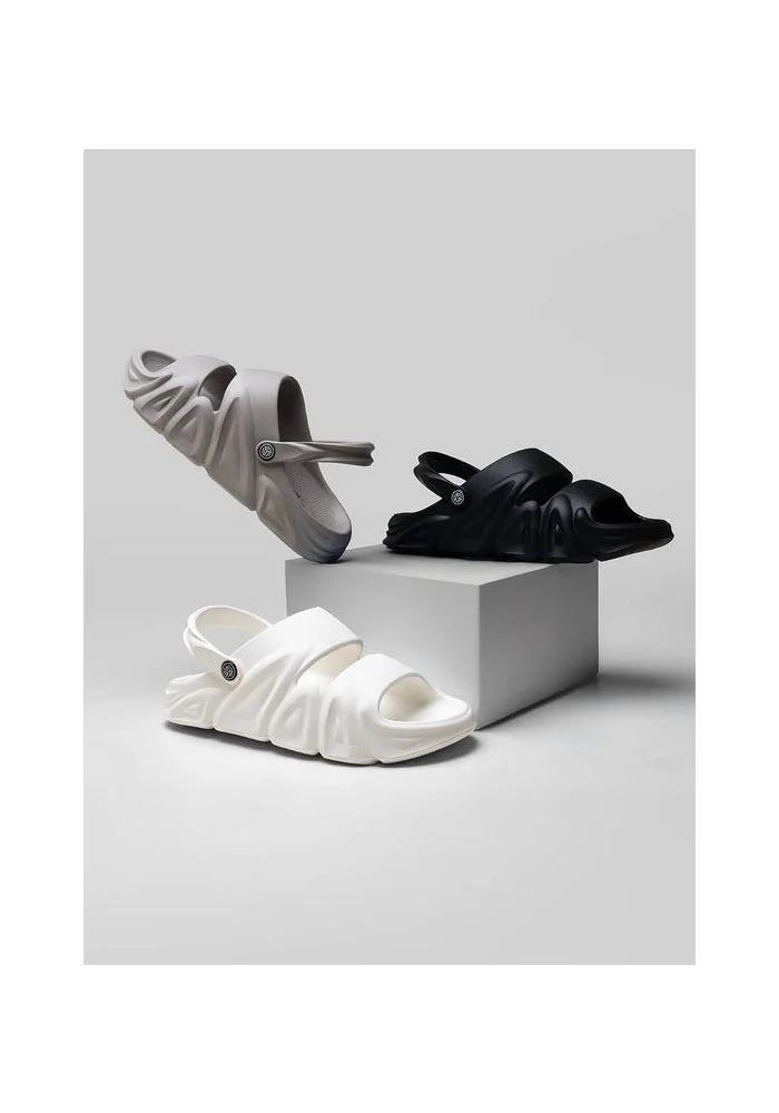 Bacca Bucci White Reactor Slides – Ultra-Light All-Terrain EVA Sliders for Men | Best Price UAE